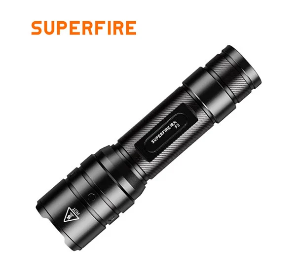 SUPERFIRE F3 530 Lumens Lanterna Tática Zoomável Recarregável