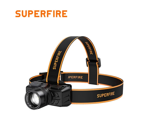 Farol de corrida com zoom SUPERFIRE HL50