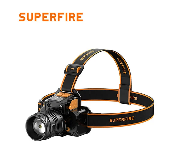 Farol de zoom recarregável SUPERFIRE HL58