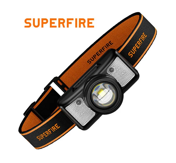 SUPERFIRE HL91 310 Lumen Farol com luz branca e vermelha