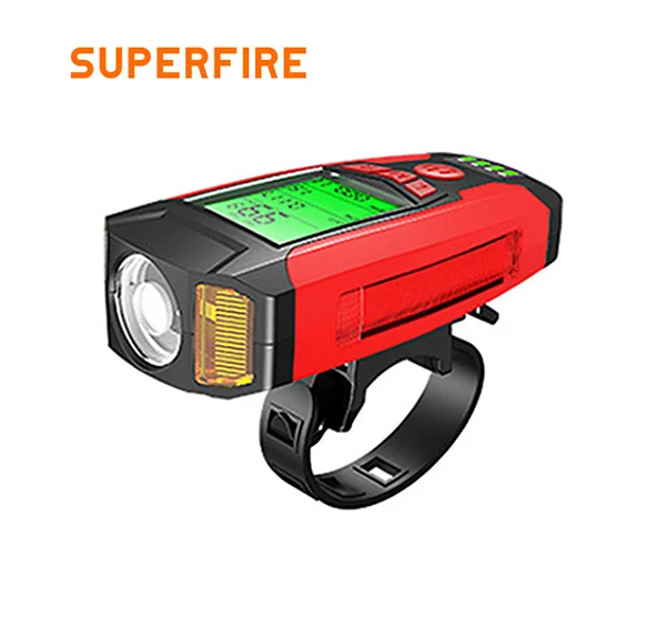 SUPERFIRE BM01 luz de bicicleta com chifre