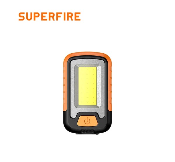 SUPERFIRE G21 recarregável COB à prova d'água mini portátil LED luz de trabalho