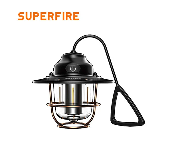 SUPERFIRE T57 Lanterna de acampamento de carregamento USB