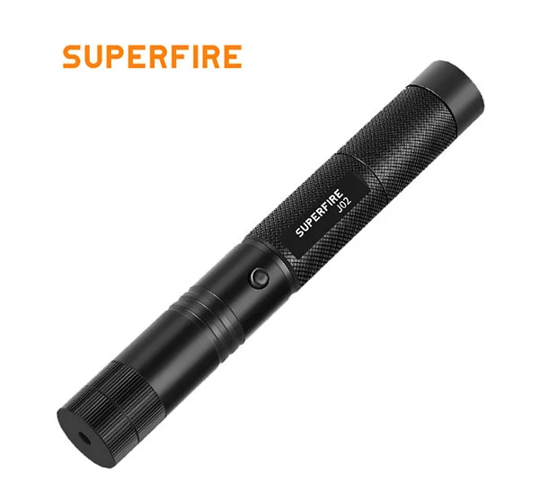 SUPERFIRE J02 Pequena Lanterna LED Recarregável Com Ponteiro Laser