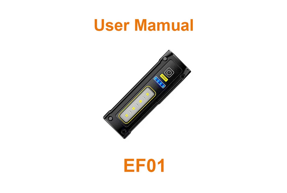 Manual de Lanterna EF01 EDC