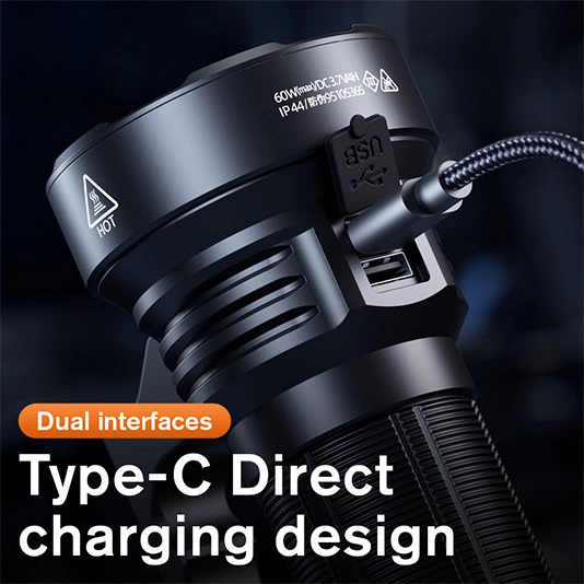 SUPERFIRE L20 Lanterna de grande capacidade