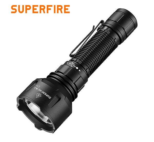 SUPERFIRE C16 Lanterna de alta potência