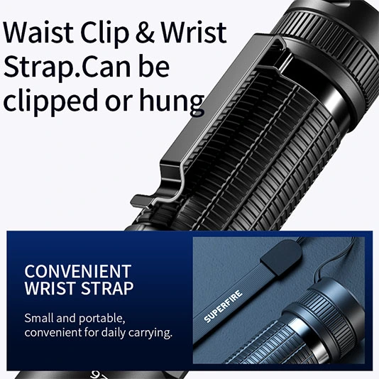 SUPERFIRE A26 Lanterna de alto brilho