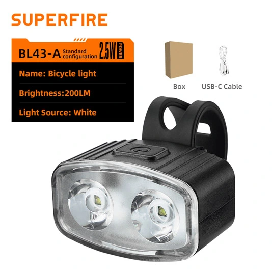 SUPERFIRE BL43 Série Luz de Bicicleta Recarregável