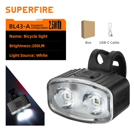 SUPERFIRE BL43 Série Luz de Bicicleta Recarregável