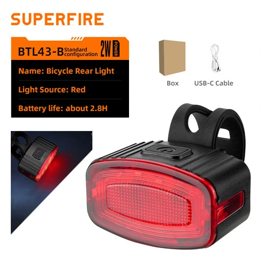 SUPERFIRE BL43 Série Luz de Bicicleta Recarregável