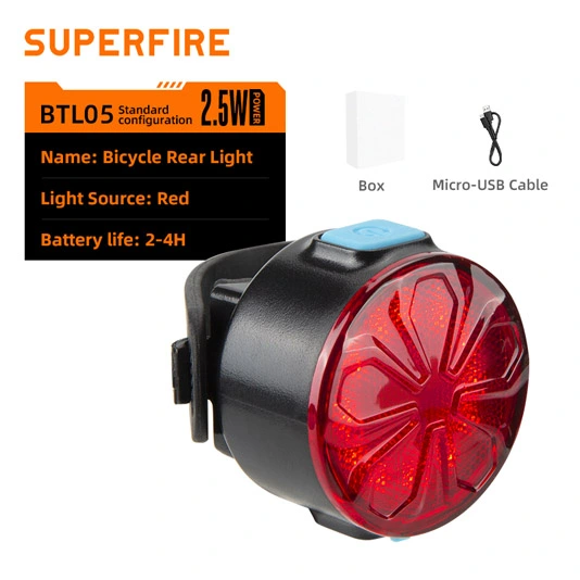 SUPERFIRE BTL05 luz de bicicleta compacta