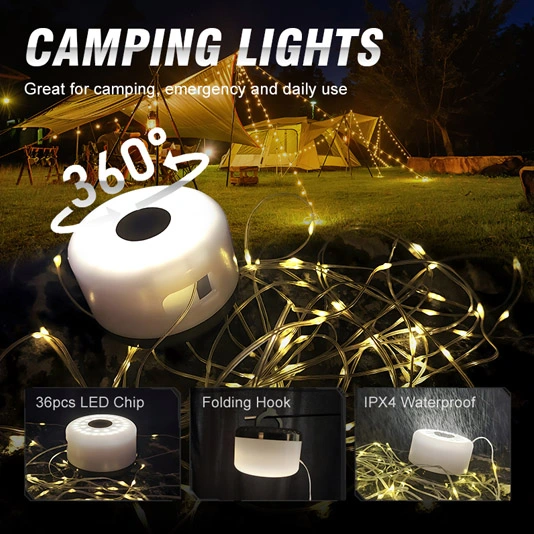 SUPERIFER LT01 Luz de corda de acampamento