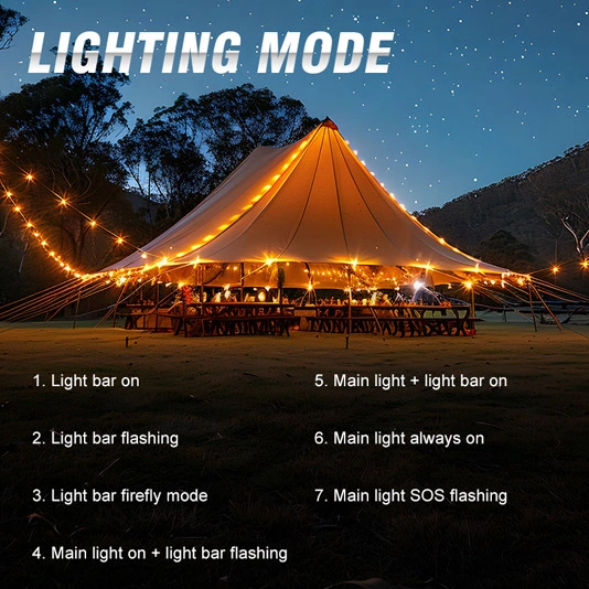 SUPERIFER LT01 Luz de corda de acampamento