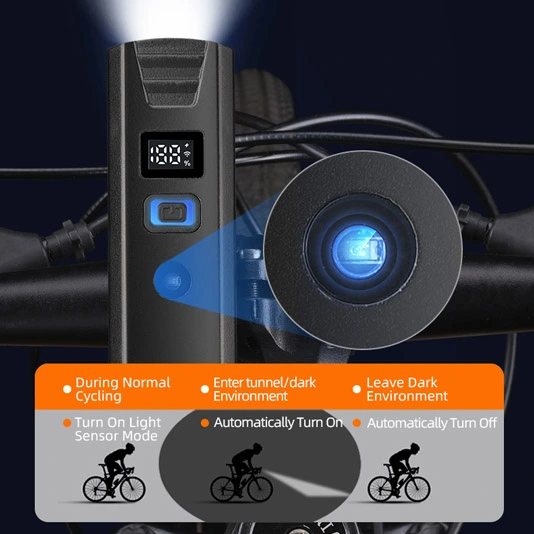SUPERFIRE BL56 Série Sensor de Luz de Bicicleta