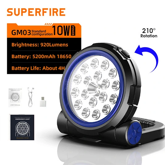 SUPERIFER GM03 luz de trabalho multifuncional