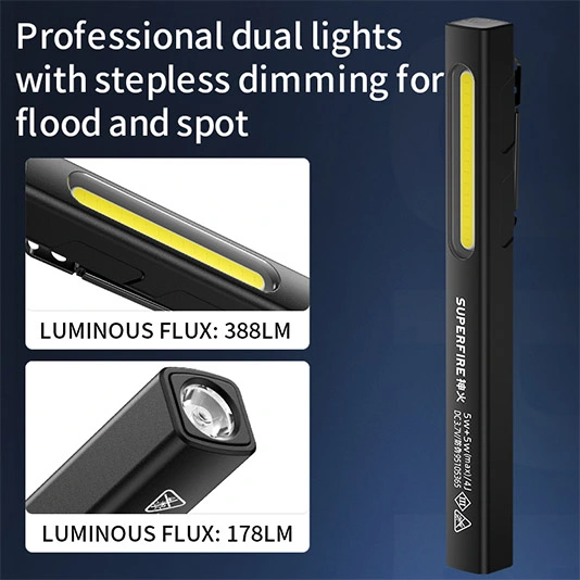 Luz de trabalho portátil SUPERFIRE G32