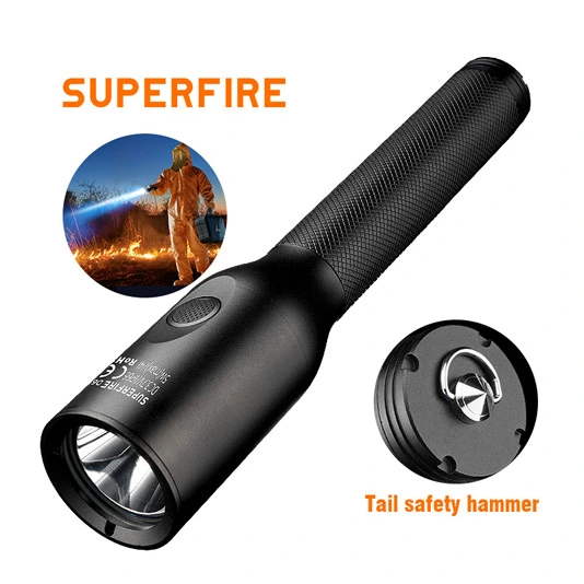 SUPERFIRE nova lanterna LED D6 à prova de explosão