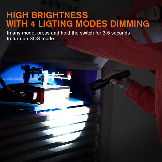 SUPERFIRE nova lanterna LED D6 à prova de explosão