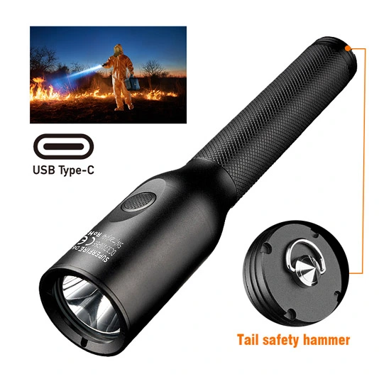 SUPERFIRE nova lanterna LED D6 à prova de explosão