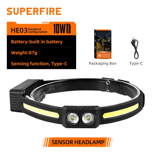 Farol de indução multifuncional HE03 para várias necessidades de iluminação